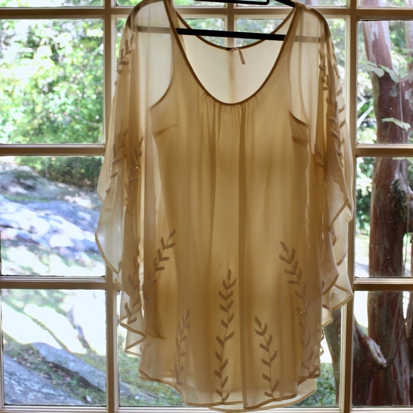 Free People Bead Embellished Cape Dress - Picture 8 of 15
